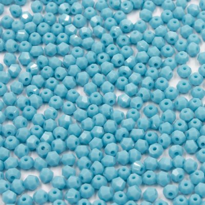 700pcs Chinese Crystal 4mm Bicone Beads, opaque aqua, AAA quality