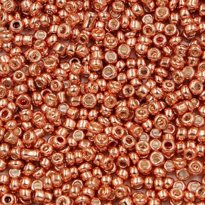 1.8mm AAA round seed beads 13/0, rose gold, #MX15, approx. 30 gram bag
