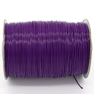 1mm, 1.5mm, 2mm Round Waxed Polyester Cord Thread, Indigo