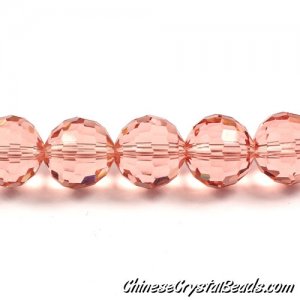 crystal round beads, Crystal Disco Ball Beads, Rosaline, 96fa, 14mm, 10 beads