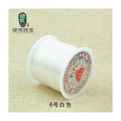 60M Length 0.5mm white Elastic Cord High Elastic String Bracelet Elastic Rope Jewelry Diy Cord