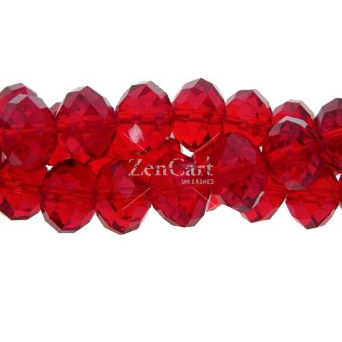 70 pieces 8x10mm Chinese Crystal Rondelle beads Strand,Med. Siam