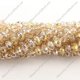 4x6mm S. Champagne AB Chinese Crystal Rondelle Beads about 95 beads