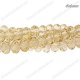 4x6mm Chinese Crystal Rondelle Beads Strand, s.champagne, about 95 beads