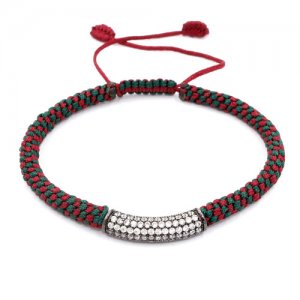 Handmade bracelet Cubic Zirconia Pave Beads bracelet#only 1 strand