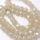 70Pcs 8x10mm Chinese Crystal Rondelle Strand beige light