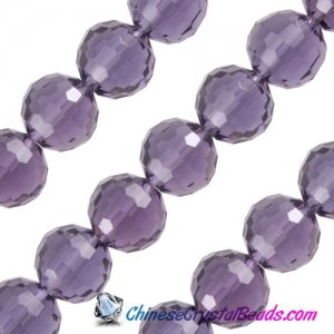 Crystal Disco Round Beads, violet, 96fa, 12mm, 16 beads