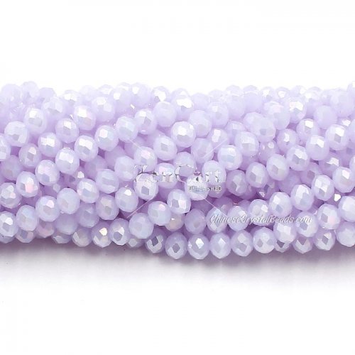 4x6mm Alexandrite jade AB Chinese Crystal Rondelle Beads about 95 beads
