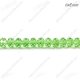 Chinese Crystal Bead Strand, lime green, 6x8mm, about 72 beads