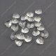 10mm crystal heart pendant, hole 1.5mm, Clear, sold per pkg of 10pcs