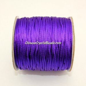 1.5mm Satin Rattail Cord thread, #41, violet, 80Yard spool