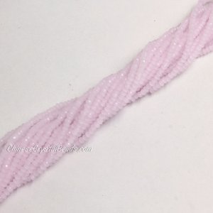1.7x2.5mm rondelle crystal beads, pink jade, 190Pcs