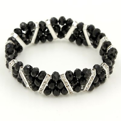 6mm rondelle crystal beads, about 6.5 inch