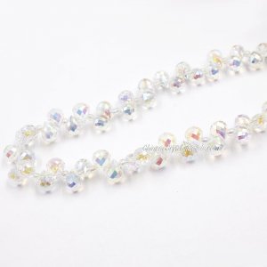 98 beads 8mm Strawberry Crystal Beads, Crystal AB 4