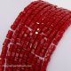 2x2mm cube crytsal beads, opaque red velet 6, 180pcs