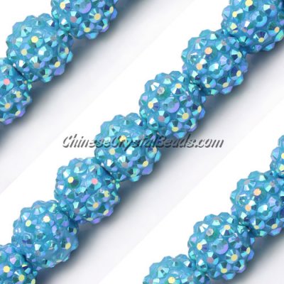 14mm Acrylic Disco beads copper 1 bead