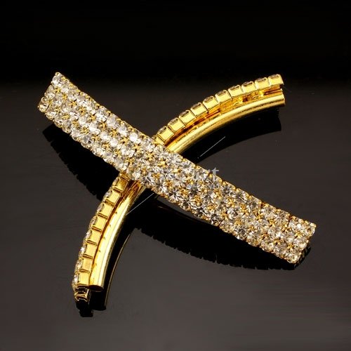 Pave diamond tube hand pendant, Bling Tube Bead, 6x42mm, 2mm hole, gold