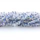 130Pcs 3x4mm Chinese rondelle crystal beads, 3x4mm, half blue light