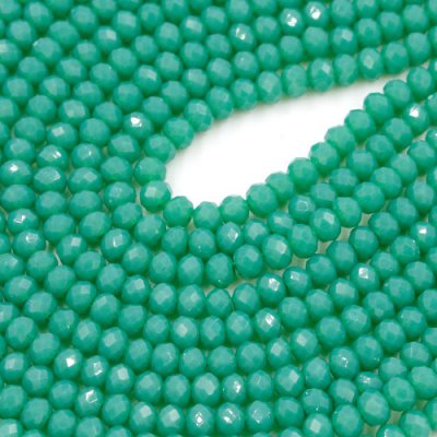 130Pcs 3x4mm Chinese rondelle crystal beads opaque #118, 3x4mm