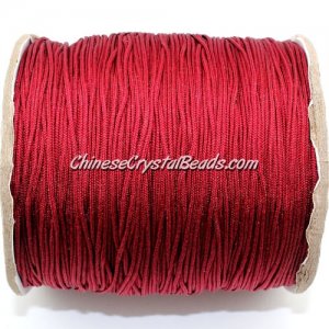 thick about 1mm, nylon string, dark red, sold by the meter