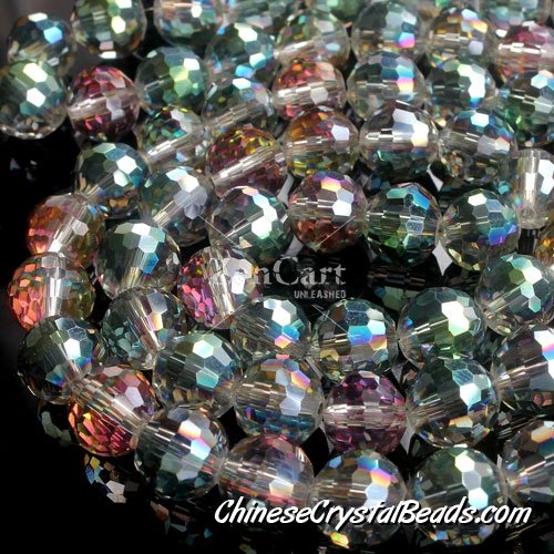 Chinese crystal 10mm round beads 96fa , plum green, sold 20 Beads