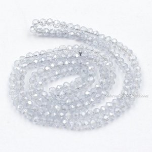 10 strands 2x3mm chinese crystal rondelle beads Opaque lt. Blue Gray Light 2 about 1700pcs
