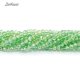 130Pcs 3x4mm Chinese Crystal Rondelle Beads Strand, lime green AB