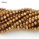 4x6mm Copper Chinese Crystal Rondelle Beads about 95 beads