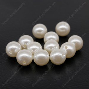 Imitation Pearl ABS Beads, 12mm Round, Hole:Approx 1.5mm, Sold By 12pcs per pkg