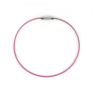 Pink Steel Wire Bracelet