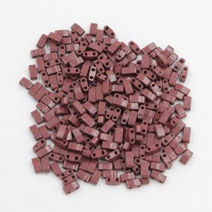 5x2.5mm chinese glass Half Tila grape approx 200 beads