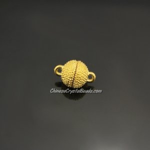 Magnetic Clasps ball, 10x15mm, hole:1.5mm, gold, 10 pcs