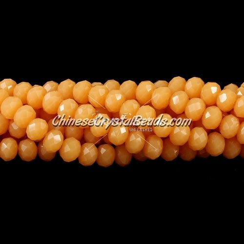 4x6mm Chinese Crystal Rondelle Beads, yellow jade about 95 Pcs
