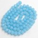 6x8mm Chinese Crystal Rondelle Beads aque jade, about 72 beads