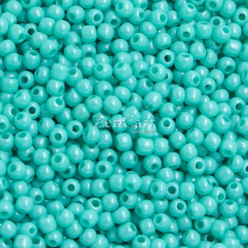 1.8mm AAA round seed beads 13/0, turquoise, #E07, approx. 30 gram bag