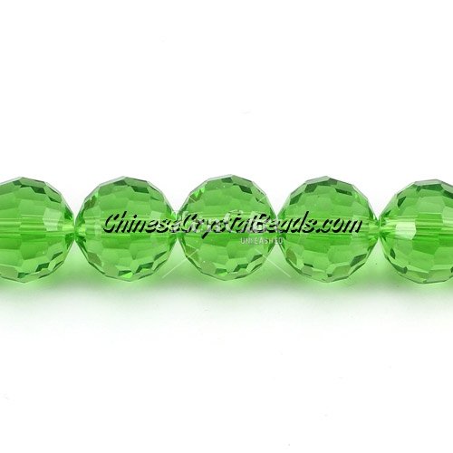 Crystal Disco Round Beads, fern green, 96fa, 12mm, 16 beads