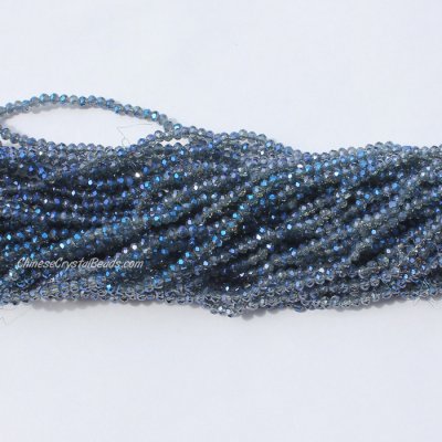 10 strands 2x3mm chinese crystal rondelle beads magic blue j07 about 1700pcs