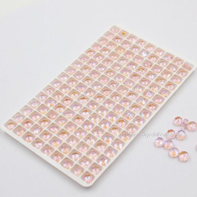 AAA 4x6mm pink blue light angular crystal beads 144pcs