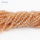 130Pcs 3x4mm Chinese Crystal Rondelle Beads, golden shadow