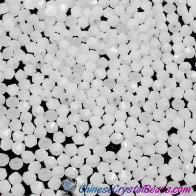 700pcs Chinese Crystal 4mm Bicone Beads,white jada, AAA quality
