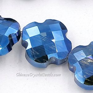 11x11mm Crystal faceted lantern beads, magic blue, 20Pcs