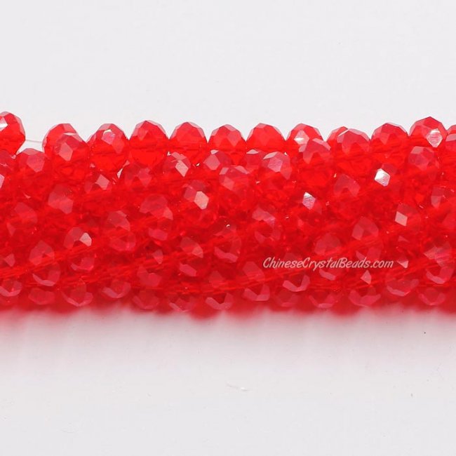 70 pieces 8x10mm Crystal Rondelle Bead,med siam - Click Image to Close
