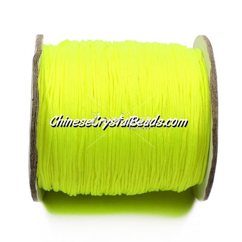 Nylon Thread 0.8mm, #137, yellow#neon color, sold per 130 meter bobbin