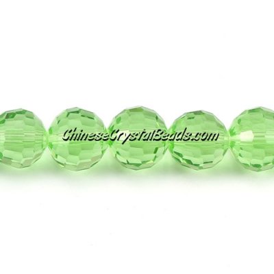 Crystal Disco Round Beads, Lime-Green, 96fa, 12mm, 16 beads