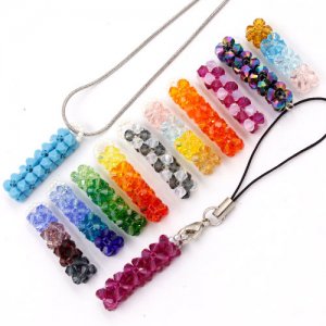 Crystal 3D Beading Lucky pillar #DIY kits 38x8x8mm More color for choose