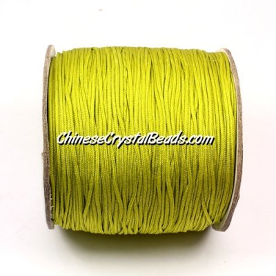 Nylon Thread 0.8mm, #128, Light Lime, sold per 130 meter bobbin