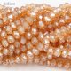 6x8mm Chinese Crystal Rondelle Beads strand, golden shadow, 70pcs