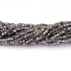 180pcs 2mm Cube Crystal Beads, color 03