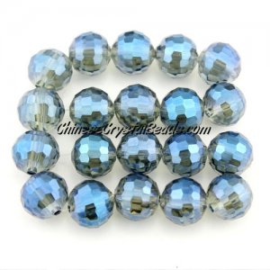 Chinese crystal 10mm round beads 96fa , Magic Blue, sold 20 Beads