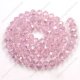 4x6mm Lt. Pink AB Crystal Rondelle Beads about 95 beads